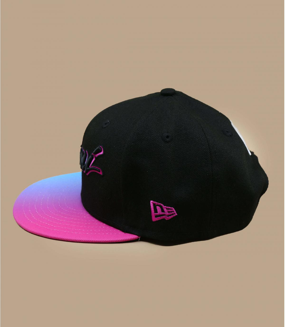 gorra Miami negro rosa